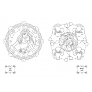 Barbie Mandalas จินตนาการ Imagination + สีเจลหมุนได้